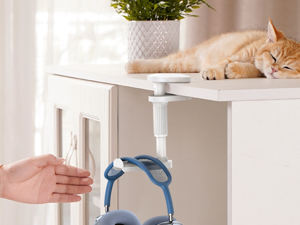 under desk headphone mount