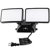 FAGUANGAO Dusk to Dawn LED Security Light,18W Plug in Flood Light Outdoor,5000k Daylight,1600lm, ...
