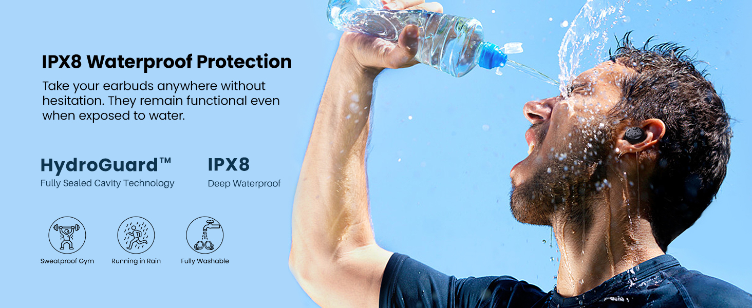 IPX8 Waterproof Earphones