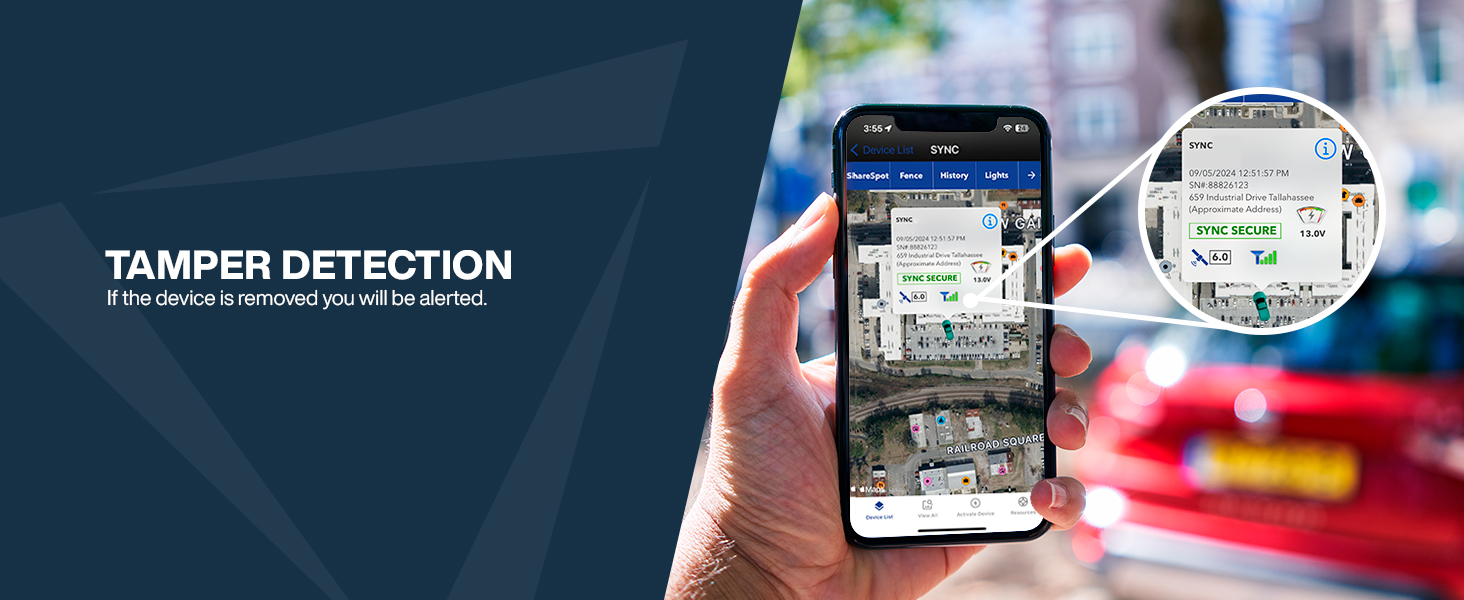 Tamper Detection - If the device is removed you will be alerted. 