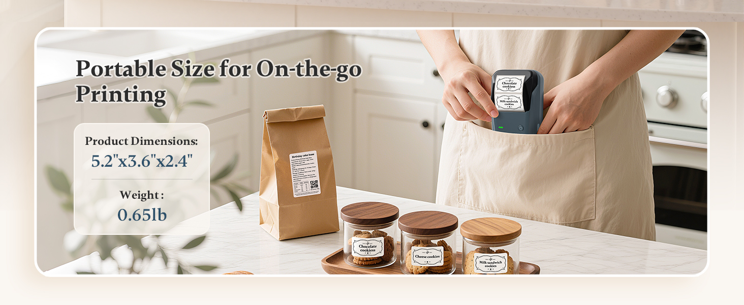 NIIMBOT B1 Portable Label Printer for On the go printing