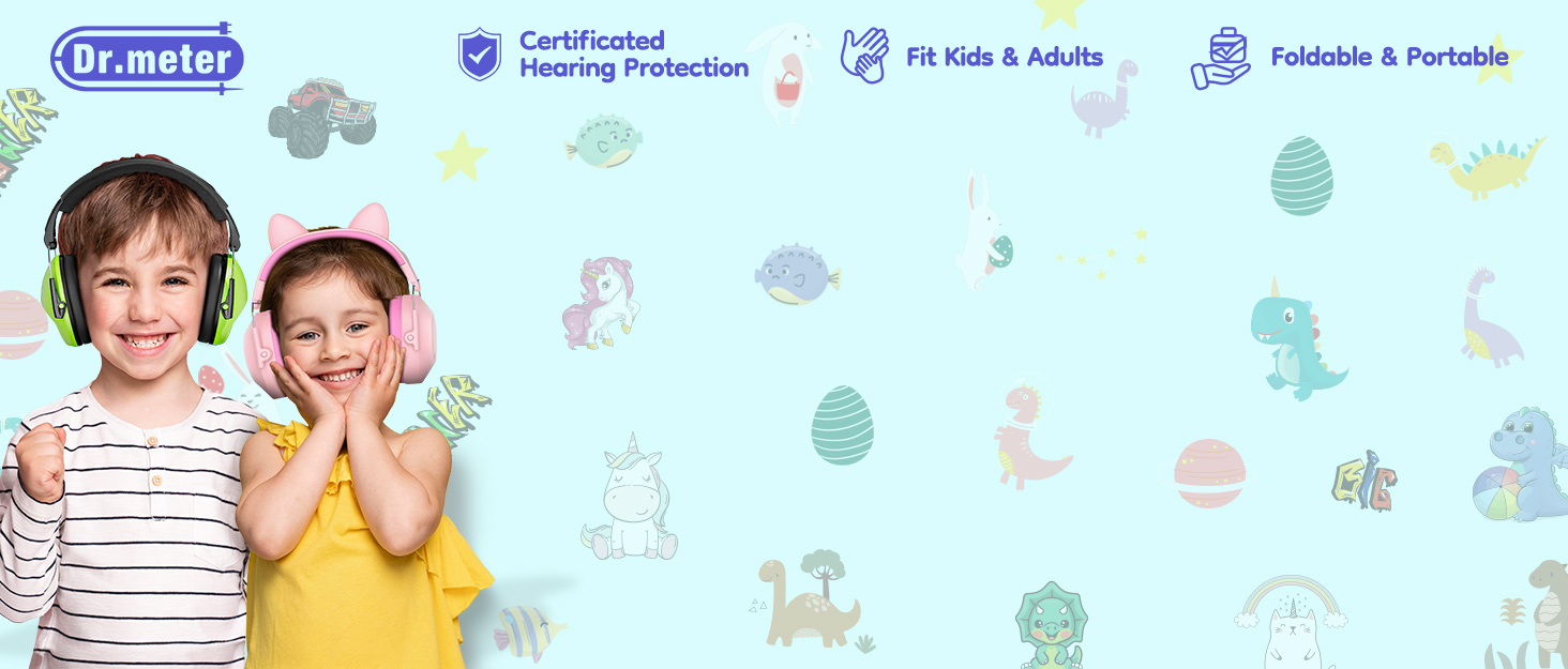 r.meter Noise Cancelling Headphones for Kids Adults Toddlers Hearing Ear Protection Ear Muffs