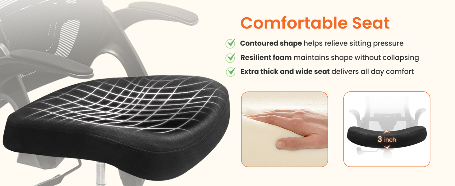 Bionic-Curved Design Chair for Support