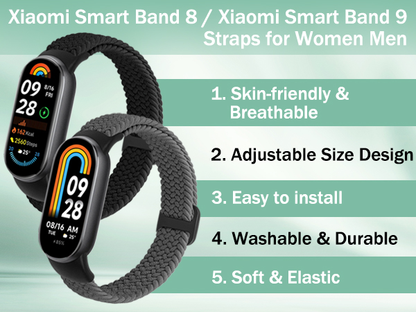 Xiaomi Smart Band 9 Straps/Xiaomi Smart Band 8 Straps