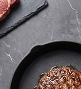 JINCHUFURI Cast Iron Skillets, Pre-Seasoned Heavy Duty Cast Iron Frying Pan, Large Cooking Pan wi...