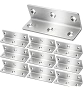 20Pcs Stainless Steel Corner Braces Heavy Duty Inside Corner Brackets, 3.14" Right Angle Support ...