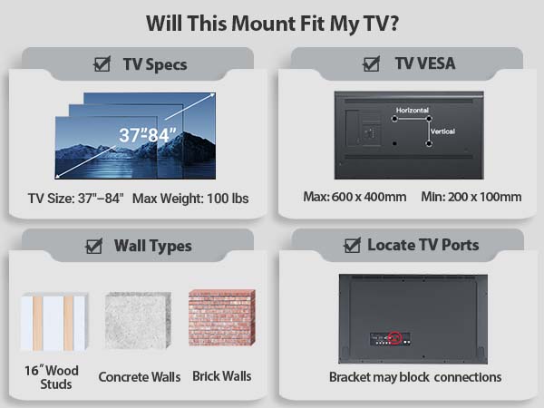 75 inch tv wall mount