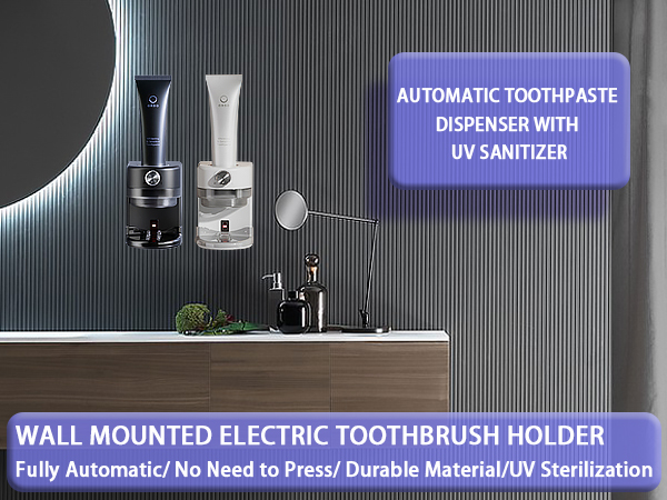 The smart toothpaste dispenser is available in two colors