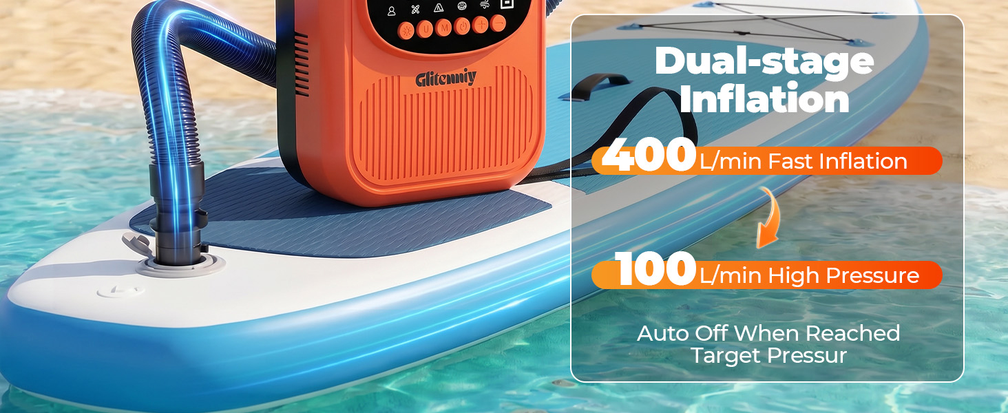 rechargeable paddle board pump