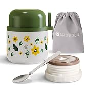 Pawovdeq Kids Stainless Steel Soup Bento Lunch Thermos For Hot Food,Vacuum Insulated Food Jar Con...