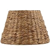 Aspen Creative 32990, Empire Water Hyacinth Spider Shade, 9" Top x 14" Bottom x 9-1/2" Slant
