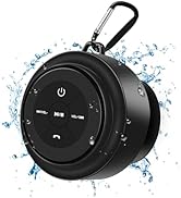 Bluetooth Shower Speaker, Portable Bluetooth Speakers, IP67 Waterproof Wireless Speaker with Suct...