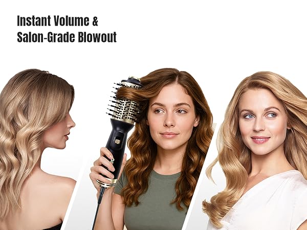 hot air hair dryer brush