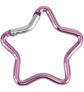 Carabiner Clip, Star Shaped Climbing Buckle, Keyring Hook for Camping Fishing Hiking Traveling Ke...