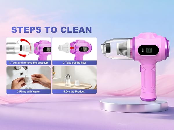 steps to clean