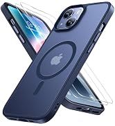 Miracase Magnetic Series for iPhone 14 Plus Case [Compatible with MagSafe] [with 2X Screen Protec...