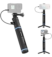 Newmowa 10000mAh Power Bank Handle Grip, PD/QC Fast Charging, Portable Tripod Compatible for Phon...