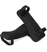 MOSISO Chair Armrest Covers, Ergonomic Memory Foam Curved Chair Arm Pads Comfortable Home Office ...