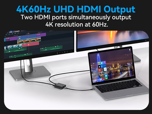 usbc to 2 hdmi adapter for dual monitors