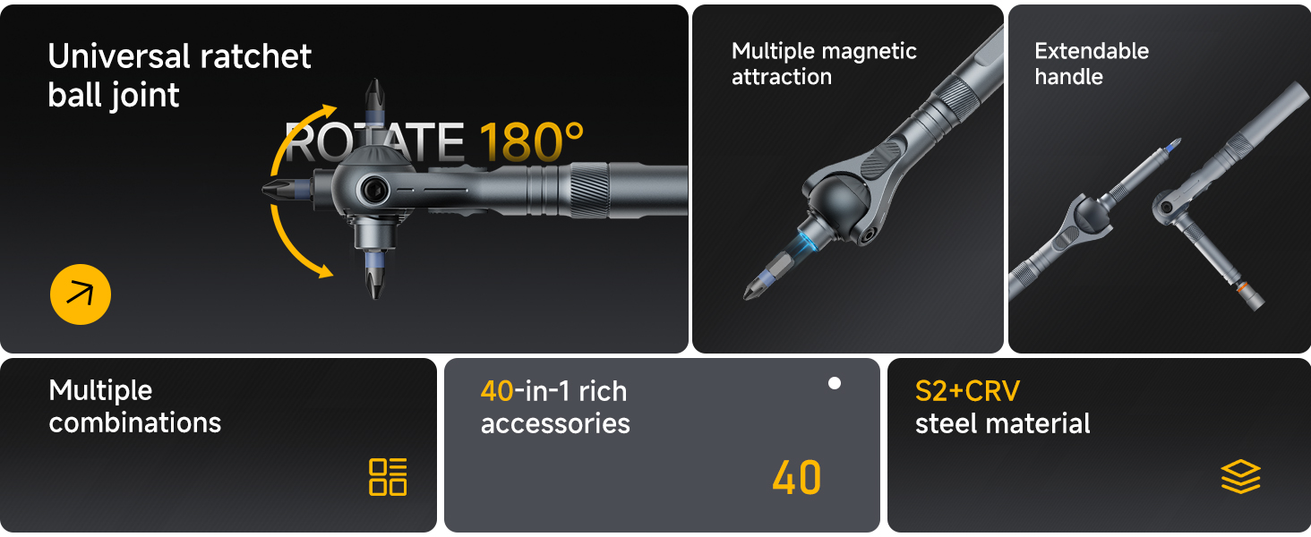 Ratchet Screwdriver Set