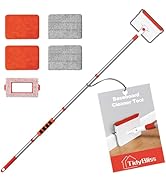 TidyBliss Baseboard Cleaner Tool with Handle, 55.9” Long Wall and Base Board Cleaning Mop, 4 Reus...