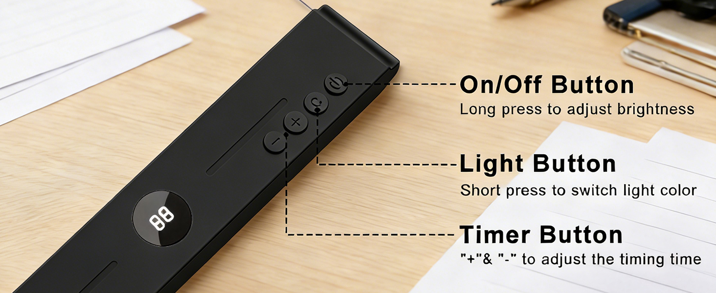 LED Clear Flat Book Light