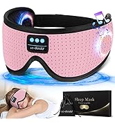 LC-dolida Sleep Headphones, White Noise Bluetooth Sleep Mask 3D Wireless Eye Mask Sleeping with T...