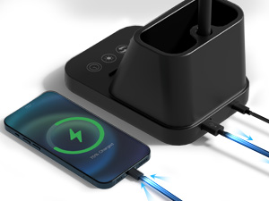 desk lamp with USB charging port