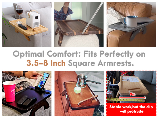 couch arm tray