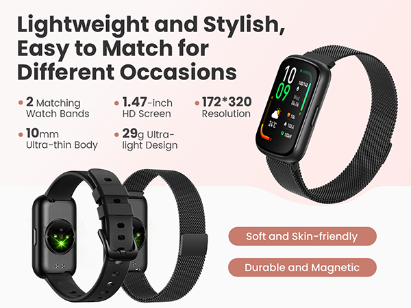 lightweight fitness tracker wiatch for sport