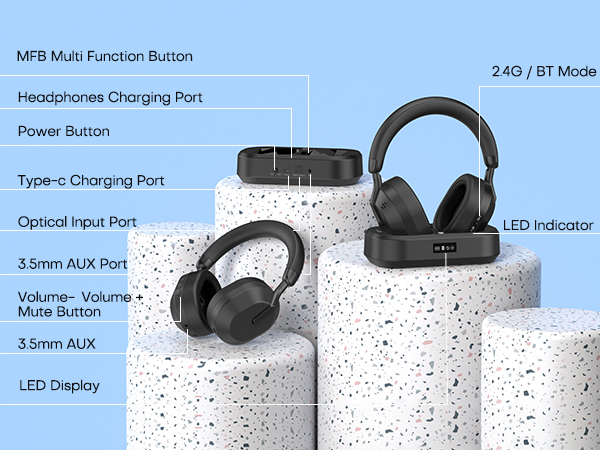 wireless headphone to watch tv