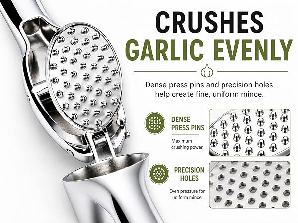 Durable garlic press