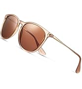 CHBP Sunglasses Womens Men Polarized UV Protection Trendy Vintage Retro Round Mirrored Lens Sungl...
