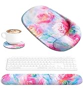 Ospelelf Wrist Rest for Keyboard and Mouse Ergonomic Mouse Pad with Wrist Support Memory Foam Wri...