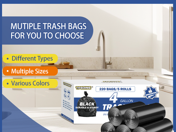 4 gallon trash bags