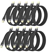 DIOOEER 10K 8K HDMI Cable 6.6FT 10-Pack, 48Gbps Ultra High Speed HDMI 2.1 Cable Braided HDMI Cord...