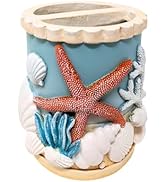 Seaside Splendor Toothbrush Holder – Beautifully Detailed 3D Ocean Elements, Seashells, Starfish,...