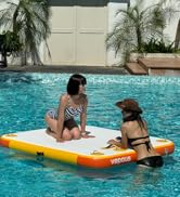 Vapaus Inflatable Floating Dock Air Dock Platform 6ft/8ft/10ft Non-Slip Inflatable Water Swim Mat...