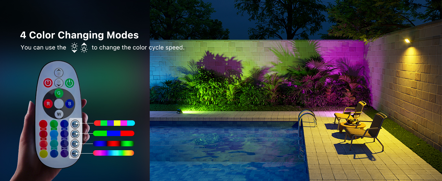 multicolor flood lights