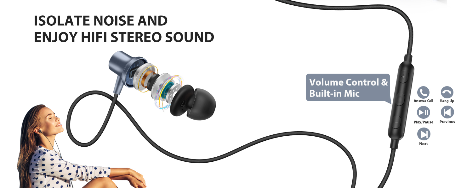 ear buds with microphone wired