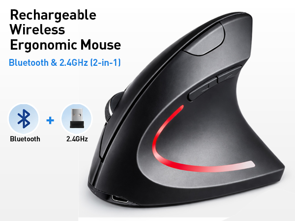 bluetooth ergonomic mouse