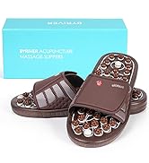 BYRIVER Reflexology Foot Massager Tools, Acupuncture Massage Slippers Shoes Sandals Mat, Stress P...