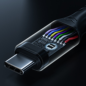 Fasgear USB C to USB C Cable USB 3.2 Gen 2x2 20Gbps Nylon Braided 100W Fast Charging 4K 60Hz