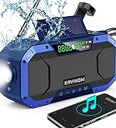 emergency radio hand crank solar portable am fm noaa weather bluetooth speaker battery wind up