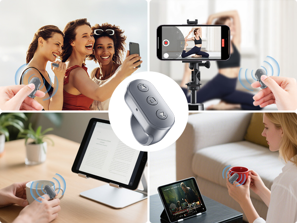 Hands Free Remote Ring for Photo &amp; Video Recording Content Creater