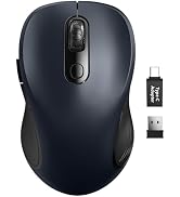Trueque Wireless Mouse for Laptop, 2.4GHz Ergonomic Computer Mouse with Back &amp; Forward Buttons, 3...