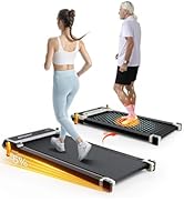 AKLUER Walking Pad with Incline - Dual-Sided 2 in 1 Under Desk Treadmill with Shiatsu Foot Massag...