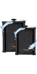 5 CORE Outdoor Speakers Stereo in Wall Speaker 500W Peak Passive Mount Wired Waterproof Patio House ...