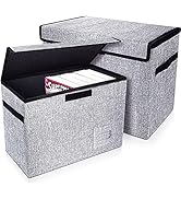 Leffis Comic Book Storage, Comic Book Box 15.5" X 7.5" X 11.3", Collapsible Comic Short Box with ...