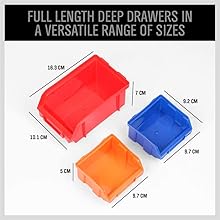 30 Bins Wall Mount Storage Bins